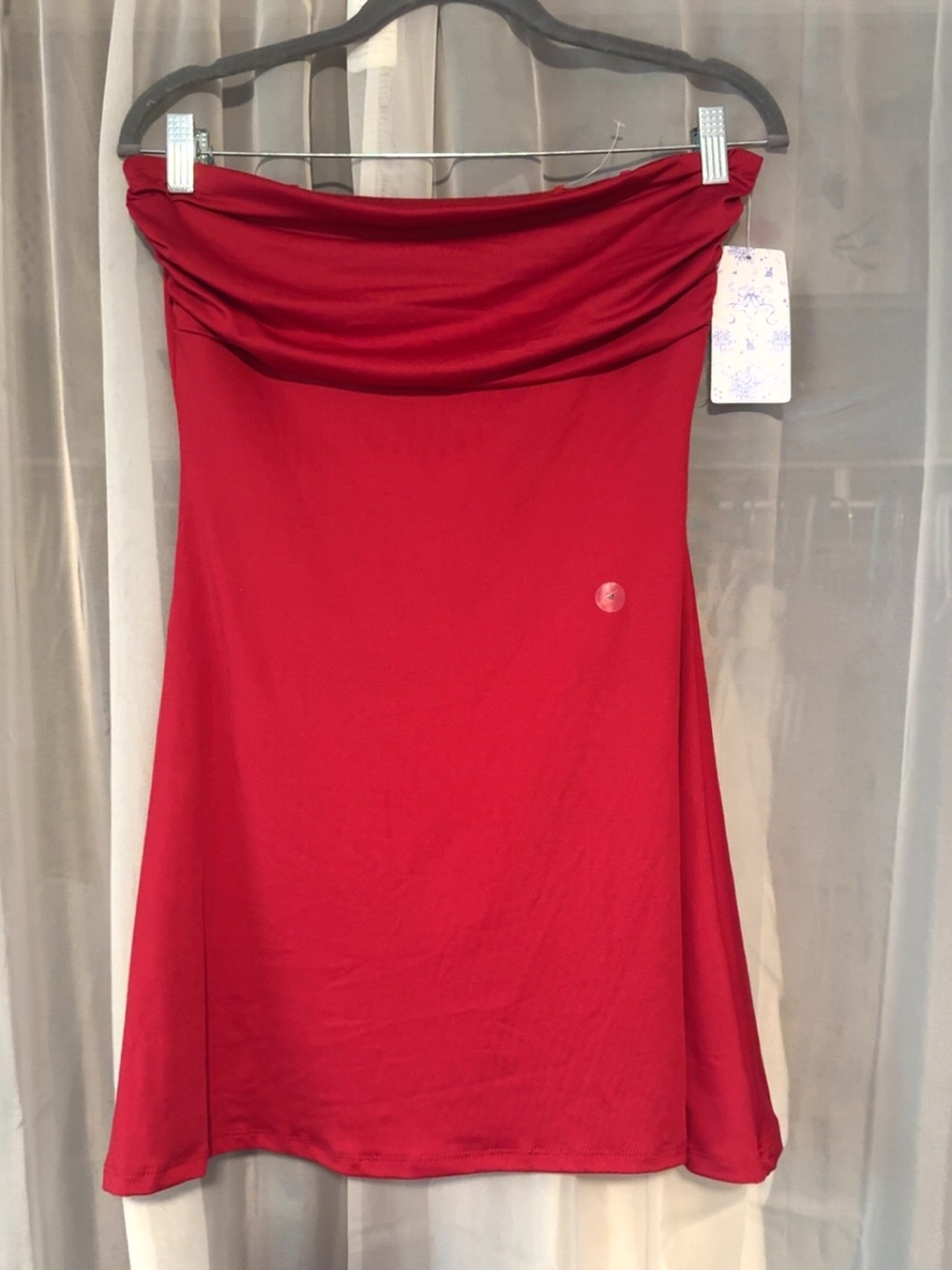 Aeropostale Demetria Collab Red Strapless Slip Dress